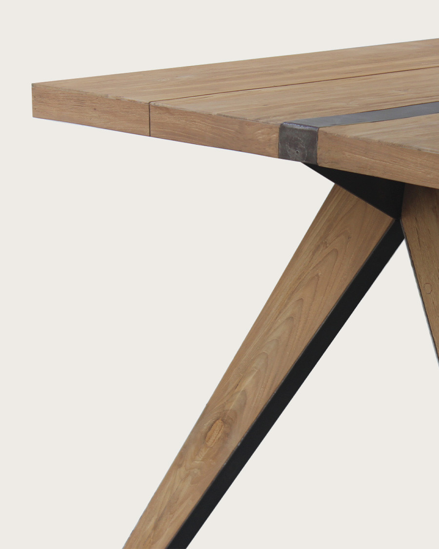 Bandung - Table repas en teck massif