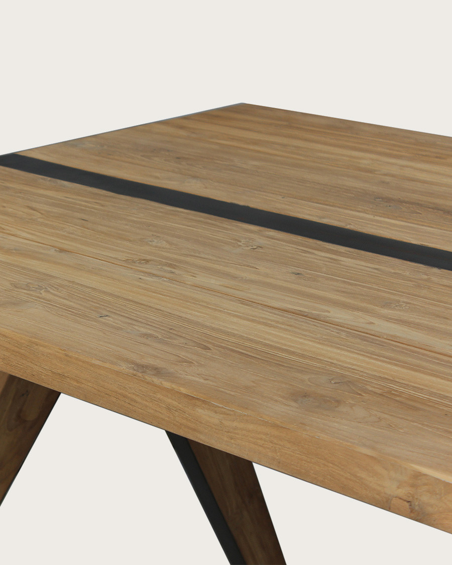 Bandung - Table repas en teck massif