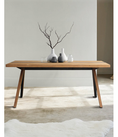 Bandung - Table repas en teck massif