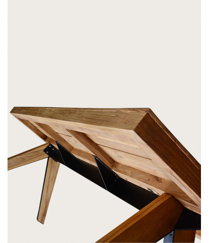 Bandung - Table repas en teck massif