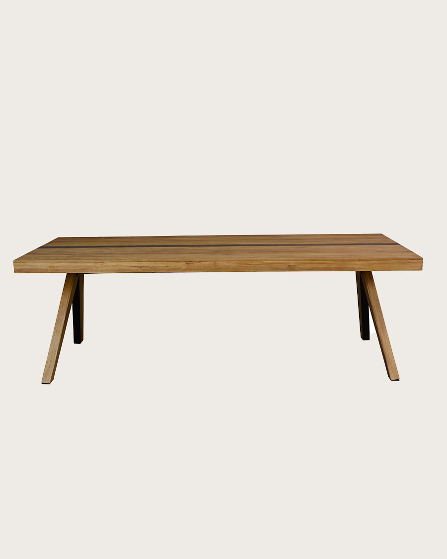 Bandung - Table repas en teck massif