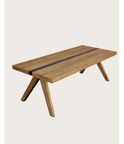 Bandung - Table repas en teck massif