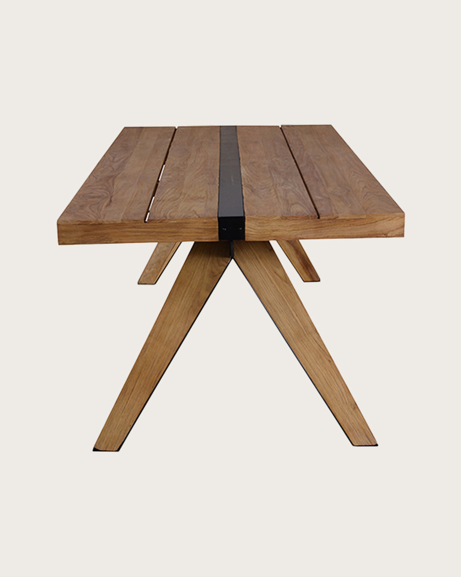 Bandung - Table repas en teck massif