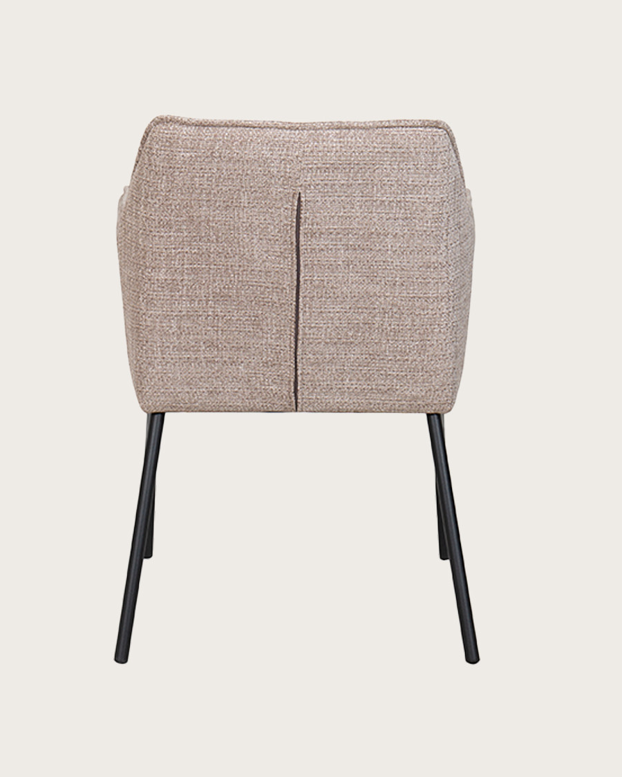 Chacha - Chaise en tissu et pieds métal