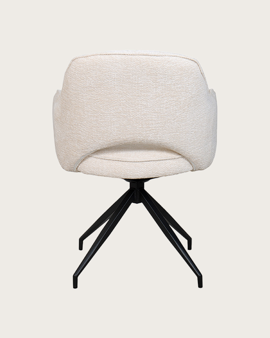 Elba - Chaise en tissu et pieds métal