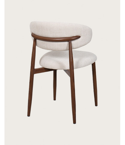 Kerin - Chaise en tissu et pieds métal