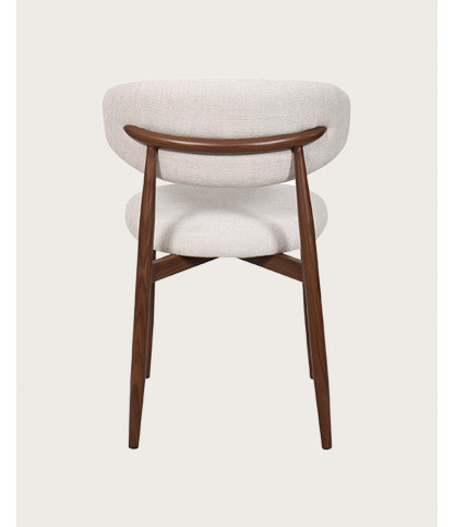 Kerin - Chaise en tissu et pieds métal