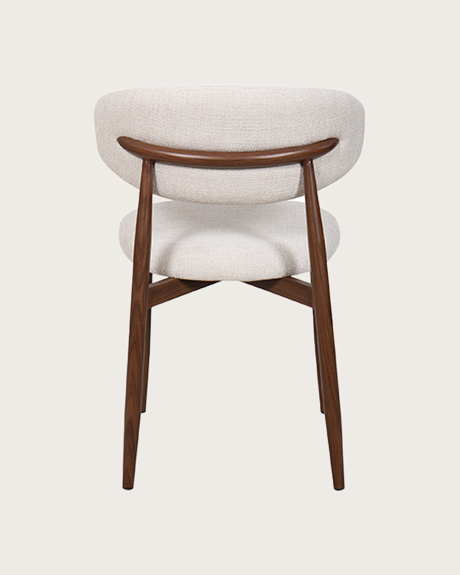 Kerin - Chaise en tissu et pieds métal