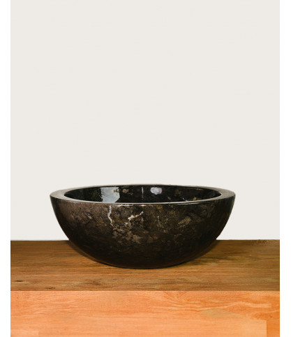 Dune - Vasque à poser en marbre noir
