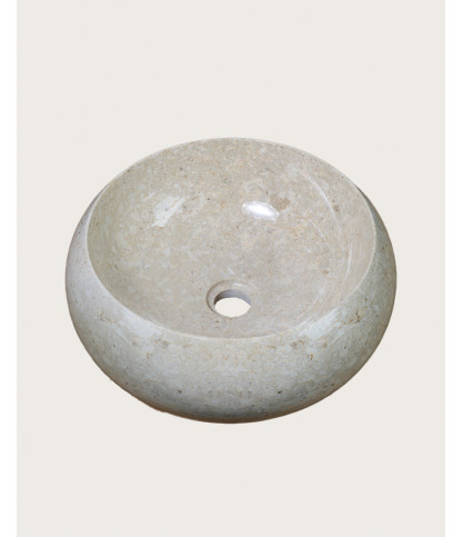Riana - Vasque marbre beige donut