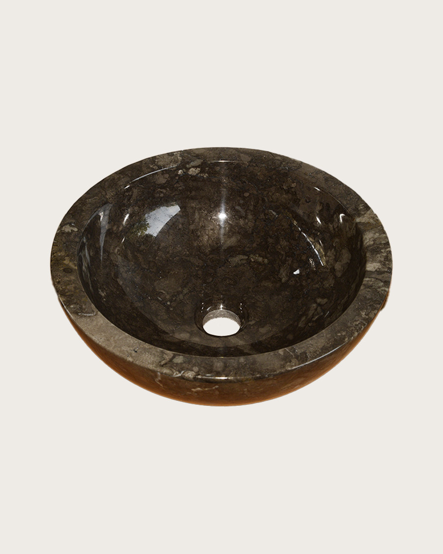 Dune - Vasque à poser en marbre noir