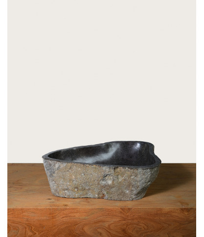 Aima - Vasque pierre de rivière noire
