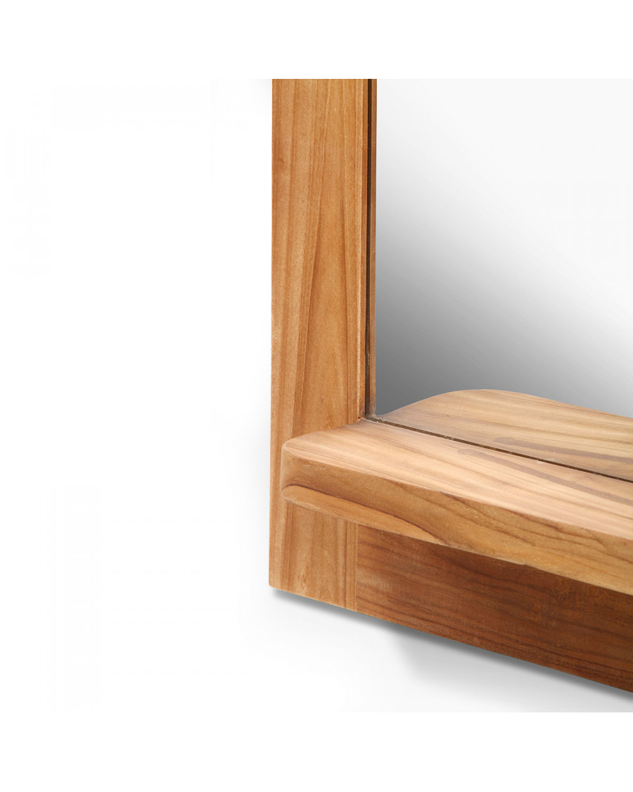 Eclipse - Miroir en teck massif