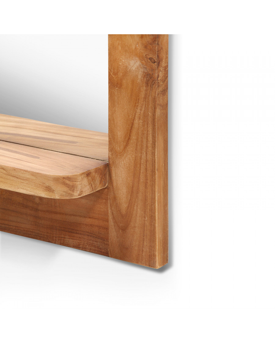 Eclipse - Miroir en teck massif