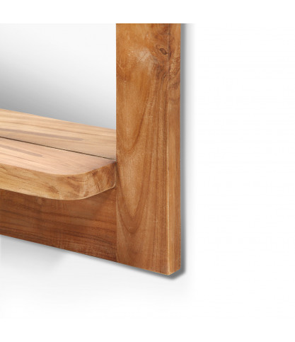 Eclipse - Miroir en teck massif