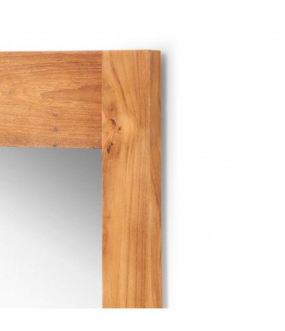 Eclipse - Miroir en teck massif