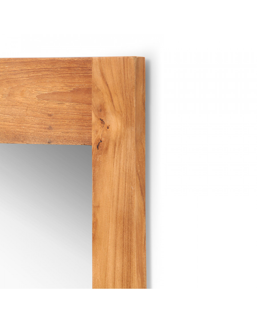 Eclipse - Miroir en teck massif