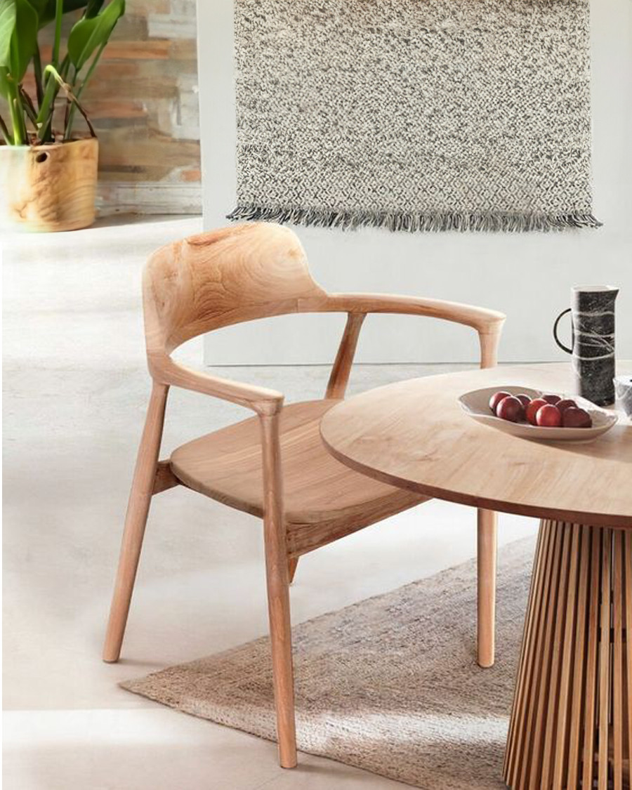 Kendi - Chaise en teck massif