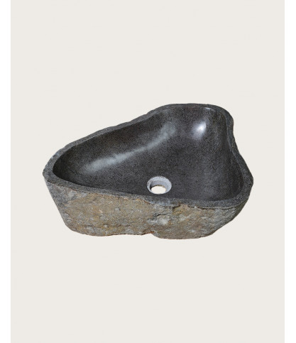 Aima - Vasque pierre de rivière noire