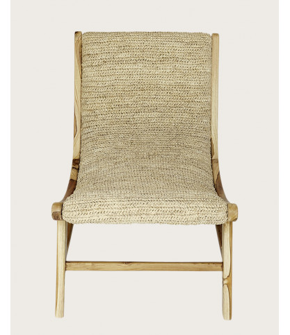 Kaho - Fauteuil en teck massif et corde