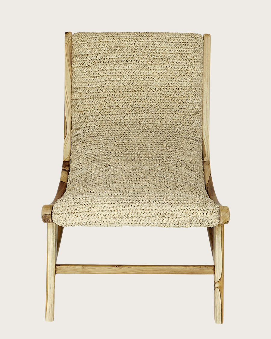 Kaho - Fauteuil en teck massif et corde