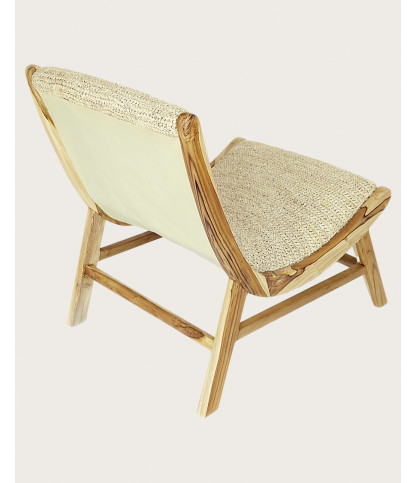 Kaho - Fauteuil en teck massif et corde