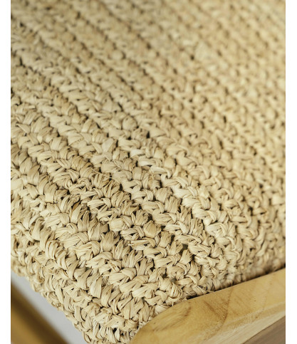 Kaho - Fauteuil en teck massif et corde