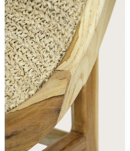 Kaho - Fauteuil en teck massif et corde
