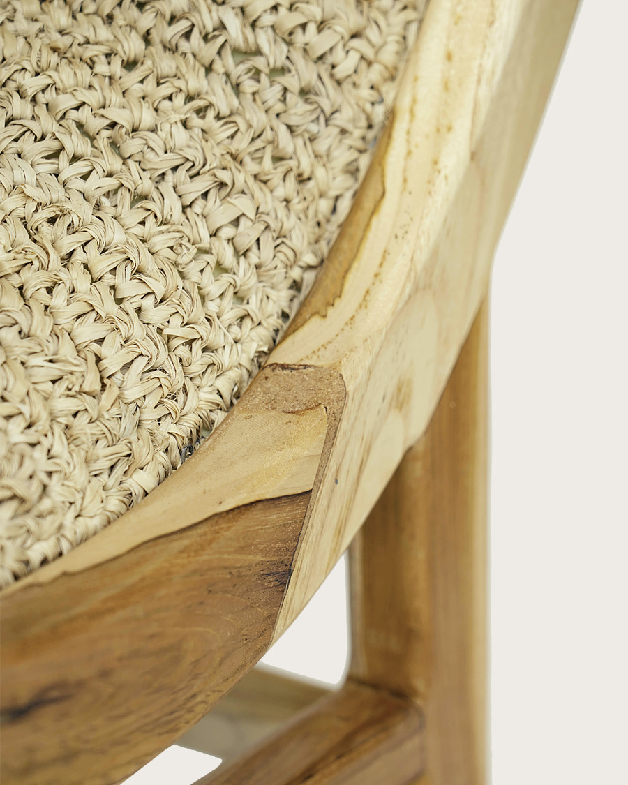 Kaho - Fauteuil en teck massif et corde