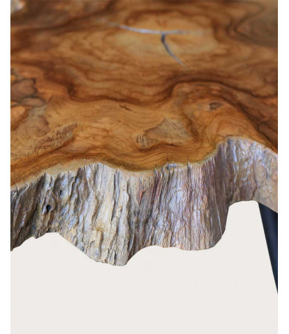 Stella - Table basse tronc en teck massif