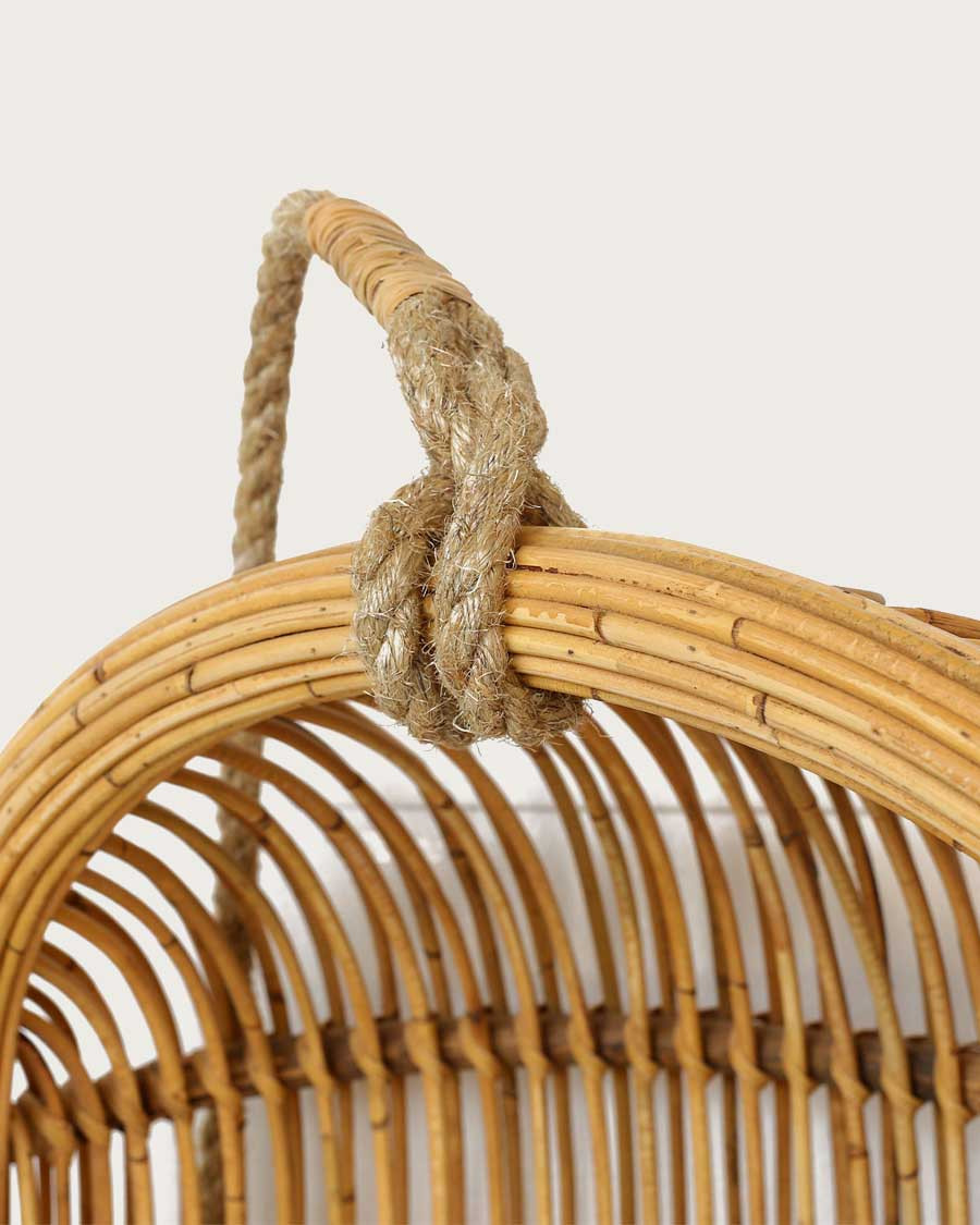 Marbella - Fauteuil oeuf suspendu en rotin tressé