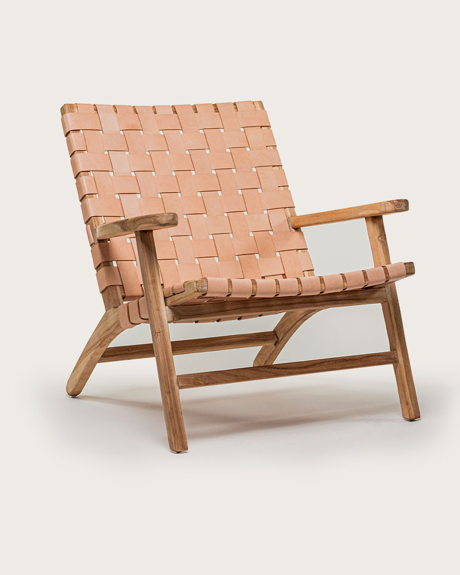 Salmon - Fauteuil lounge en...