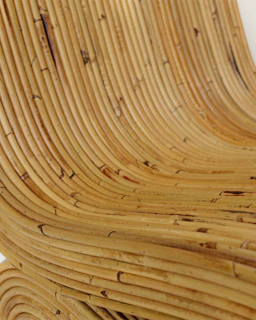 Diu - Fauteuil design en rotin tressé